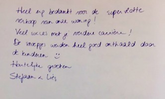 Huisje verkocht Huisje verkocht